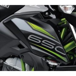 Autocollant Motif Ecope Droit Kawasaki Z650 Noir 2019