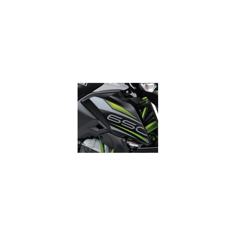 Autocollant Motif Ecope Droit Kawasaki Z650 Noir 2019