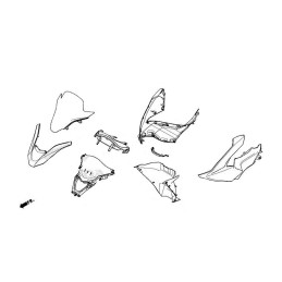 Cover Right Front Honda PCX 2021 64501-K1Z-J10