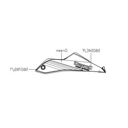 Set Patterns Lower Cowling Right Kawasaki NINJA 650 2020 Green KRT