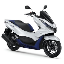 Kit Carrosserie BLANC Perle Horizon et BLEU E:HEV Honda PCX 125/160 v5 2021