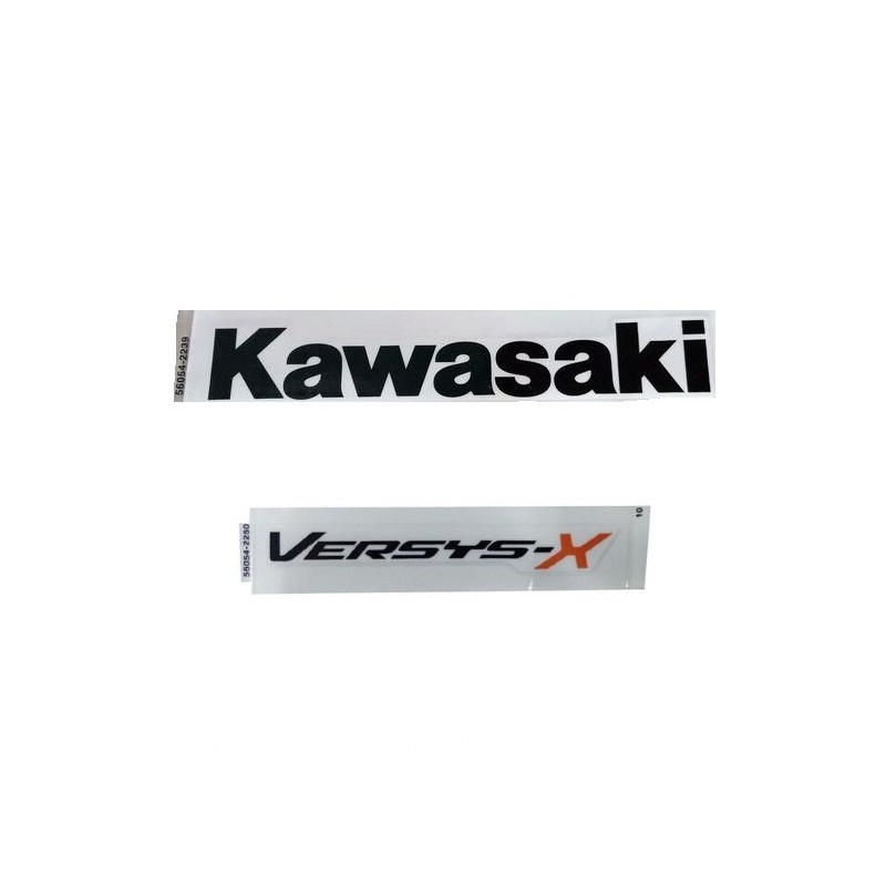 Kit Stickers Carénage Flanc Avant Kawasaki Versys X-300 Vert