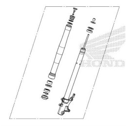 Front Fork Right Silver Honda MSX GROM 125 2021