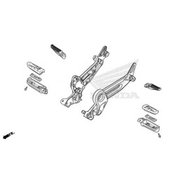 Right Main Step Honda MSX GROM 125 2021