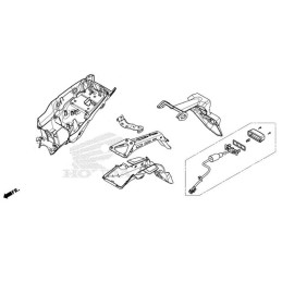 Garde Boue Arrière Support Plaque Honda MSX GROM 125 2021