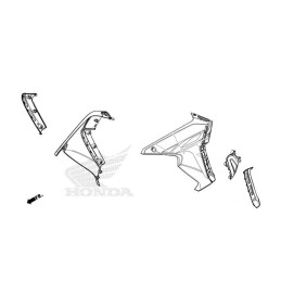 Cover Shroud Front Left Honda CRF300 RALLY