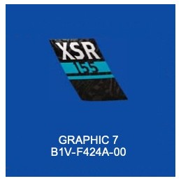 Logo Carénage Reservoir Gauche Yamaha XSR 155 Gris 2021