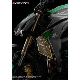 Grille Protection Radiateur Titane 1.2mm Stainless Bikers Kawasaki NINJA 1000 SX