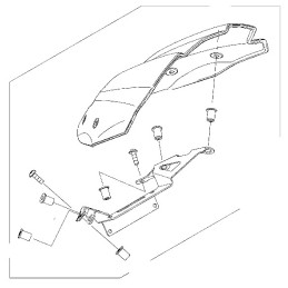 Accessory Kit Windshield Cover Meter Kawasaki Z800