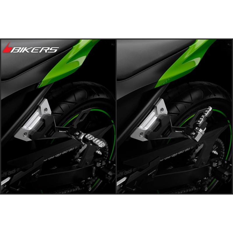 Rear Footrest Set Bikers Kawasaki Z300 Rear Footrest Set Bikers Kawasaki Z300