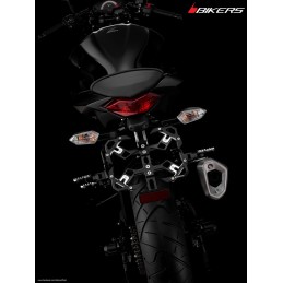 Support de Plaque Complet Réglable Moto Kawasaki Z300 / Z250