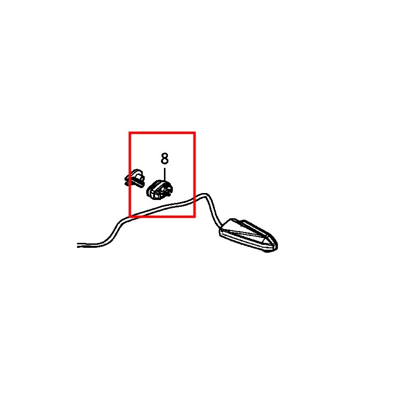 Rubber Rear Left Winker Honda CBR650R