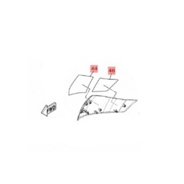 Kit Sticker Carénage Avant Droit Bleu 2014 Yamaha YZF R15