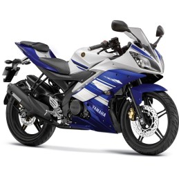 Kit Stickers Carénage Avant Gauche Bleu 2014 Yamaha YZF R15
