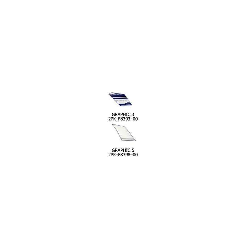 Set Marks Front Panel Left Blue 2014 Yamaha YZF R15