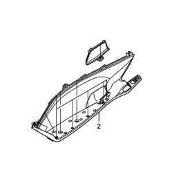 Plastique de Pied Gauche + Trappe Honda PCX 125/150 v2