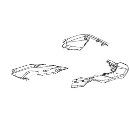 Carénage Flanc arrière Gauche Kawasaki Versys 650 2015/2021