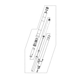 Front Fork Left Yamaha XSR 155