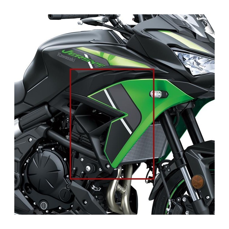 Autocollants Résine 3D Moto Kawasaki Versys 650 2022-2024 Vert – Protection Résine Époxy Made In Italy, Anti-Chocs & Éraflures