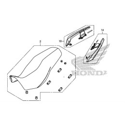 Poignée Passager Droit Honda CB500X 2019 2020 2021