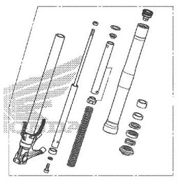 Fourche Avant Droit Honda CB650R 2021