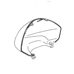 Couvre Compteur Bulle Saute Vent ER6n 650 2009/10/11