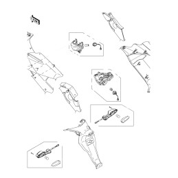 Clignotants Kawasaki ER6f Ninja 650R 2009/10/11