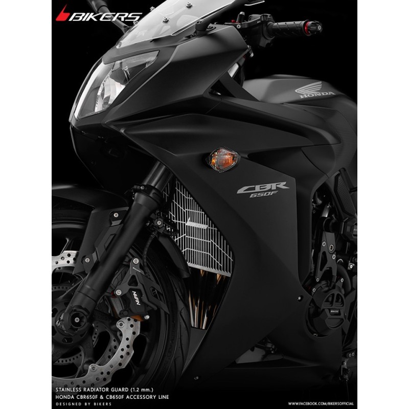 Stainless Radiator Guard 1.2mm Bikers Honda CBR 650F Stainless Radiator Guard 1.2mm Bikers Honda CBR 650F