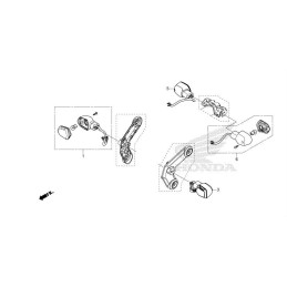 Clignotant avant droit Honda Msx 125 / Grom 125