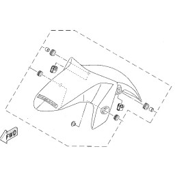 Garde Boue Avant Yamaha YZF R3 / R25