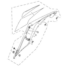 Rear Cover Right Yamaha YZF R3 / R25