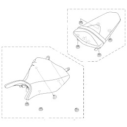 Selle Passager Yamaha YZF R3 / R25