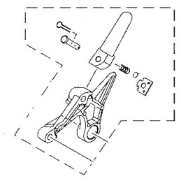 Set Rear Footrest Right Yamaha YZF R3 / R25