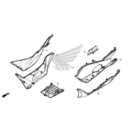 Plastique Inférieur Honda PCX 125/150 v3 2014-2015 2016 2017