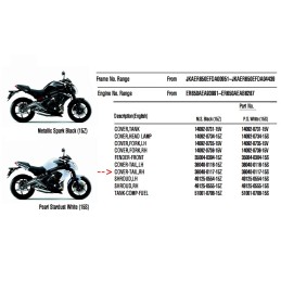 Carénage Flanc arrière droit Kawasaki ER6n 650