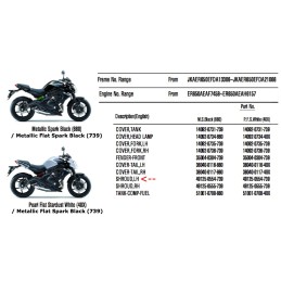 Ecope Flanc Avant Gauche Kawasaki ER6n 650