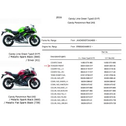 Garde Boue Avant Kawasaki ER6f Ninja 650