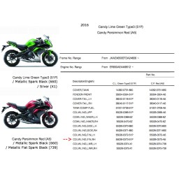 Aération Flanc Droit Kawasaki ER6f Ninja 650