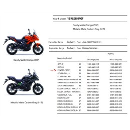 Garde Boue Avant Kawasaki Versys 650 2015/2021