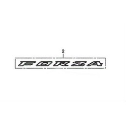 Emblem Rear Side Cover Honda Forza 300