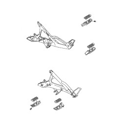 Vis Embout Repose Pied Avant Kawasaki ER6n 650 2009/10/11