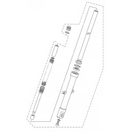 Fourche Avant Gauche Yamaha YZF R15