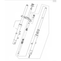 Fourche Avant Droit Yamaha YZF R15