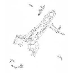 Support Repose Pied Arrière Gauche Yamaha YZF R15