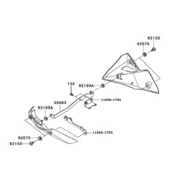 Kit Fixation Sabot Kawasaki Z800