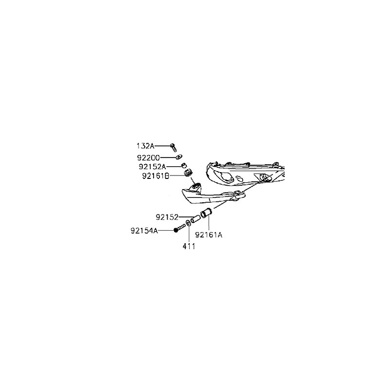 Fixing Set Grip Tandem Kawasaki Ninja 650 Er6f