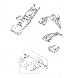 Bracket Mud Guard Yamaha MT-03 / MT-25