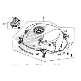 Cap Fuel Filler Honda CBR 650F