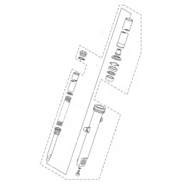 Front Fork Left Yamaha MT-03 / MT-25