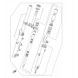 Fourche Avant Gauche Yamaha MT-03 / MT-25